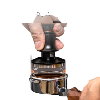 Домой Эспрессо Регулируемая глубина Нержавеющая сталь Риппл База Кофейная коробка с массивной деревянной ручкой 51/53/58 мм