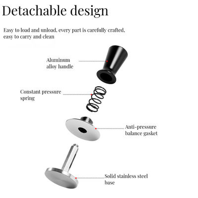 Калиброванное давление и весеннее нагрузка Эспрессо Tamper для кофейных зерен из нержавеющей стали