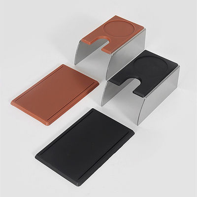 Поднос для кофеварки Барриста Эспрессо подставка с пластиковой основой и черной нержавеющей стали