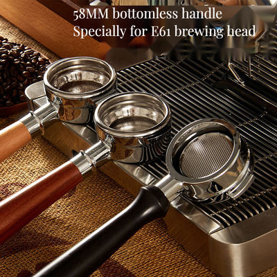 Портативный Ultimate Hand Pour Coffee Set с 58-миллиметровой воронкой из нержавеющей стали и деревянным портафильтром
