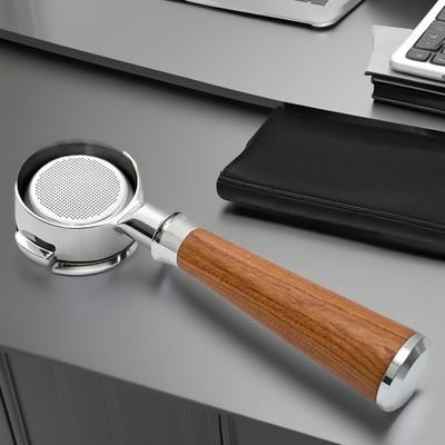 58мм нержавеющая сталь кофейная воронка и твердое дерево портафильтр для ручной Pour Espresso