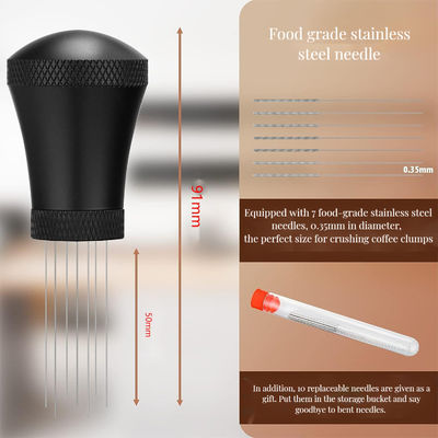 Дистрибьютор эспрессо из нержавеющей стали Классический дизайн с керамическими иглами для кофе в порошке