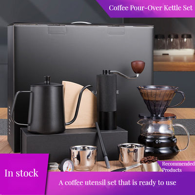 Кофейная чайная машина Ручная кофейная мельница из нержавеющей стали с регулируемой скоростью и крышкой