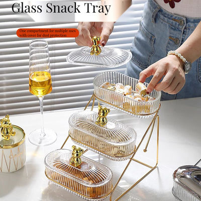 Возвращение в школу Необходимая ослепительная стеклянная оленья поднос для кухонных вечеринок