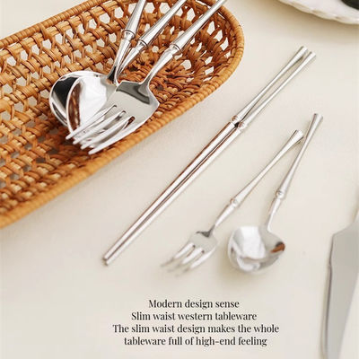 Производство ложка вилка нож палочки для еды комплект 24-е штук золото нержавеющей стали набор