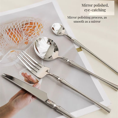 Роскошный настеженный настежный набор из нержавеющей стали для утонченной еды