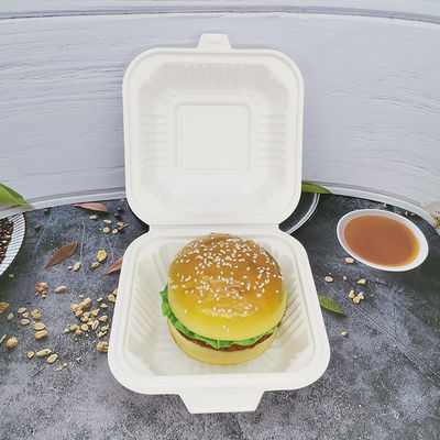 Микроволновые сейфы квадратные пластиковые коробки для обеда биоразлагаемые контейнеры для упаковки продуктов питания