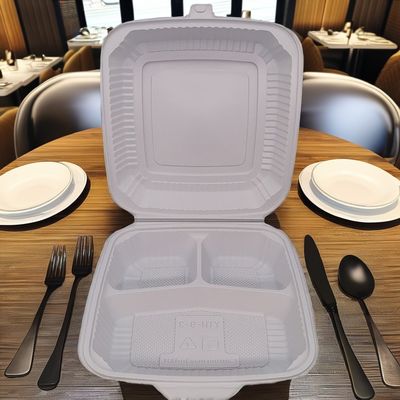 Пищевые одноразовые квадратные пластиковые коробки с крышками