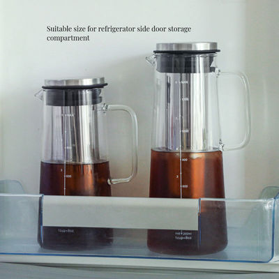 1L/1.4L Боросиликатная стеклянная бутылка с устойчивым фильтром из нержавеющей стали