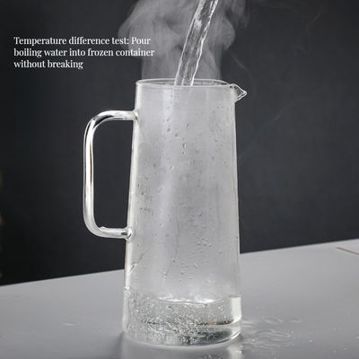 1L/1.4L высокотемпературная стеклянная бутылка с водой для кофе и фруктов