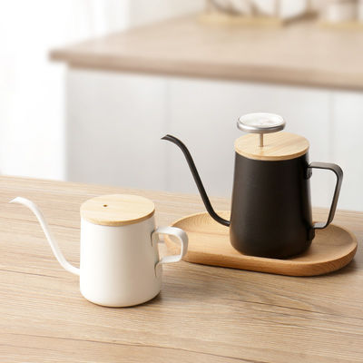 Изумленный кофеварка из нержавеющей стали с длинным ртом