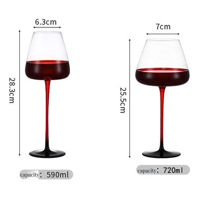 Стеклянная чашка для питья Luxury Vintage Red Rod Burgundy Goblet для свадебных подарков