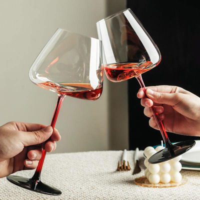 Стеклянная чашка для питья Luxury Vintage Red Rod Burgundy Goblet для свадебных подарков