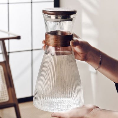 Высокоборосиликатный стеклянный водонасос Custom Logo Glass Jug and Cup Modern Style Style