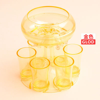 PMMA 6-Shot Glass Dispenser и держатель для подачи пивных виски-коктейлей на вечеринках
