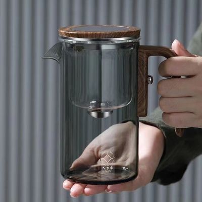 Высокотеплостойкий боросиликатный стеклянный чайник с логотипом ручки не поддается настройке