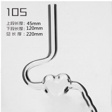 Барные аксессуары Дизайн волнообразный оптовый многоразовый боросиликат стеклянные соломинки Прозрачные Красочные