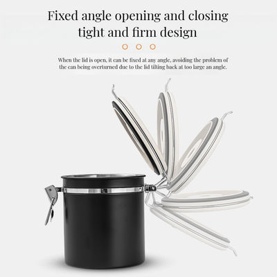 Сохранение продуктов питания Современная банка кофе из нержавеющей стали 304 с дышащей консервацией