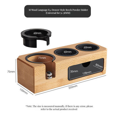 Кофейный молочный пенный пенный смеситель твердое дерево кофейная подставка с ручкой