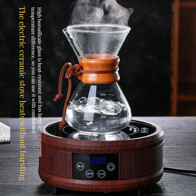 Классическая серия 1-3 Кубки Деревянный Шейный Сверкатель 6-Кубки Природный Кофейный Фильтр Стеклянный Сверкающий Чайный Набор