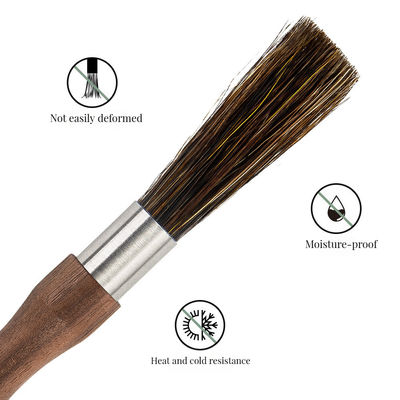 Домашняя кухня Деревянная кофемашина Чистка кисти с длинной ручкой и измерительной ложкой