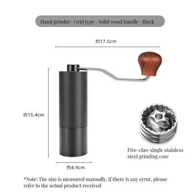 Портативная многофункциональная кофейная мельница с дизайном ручной работы и регулируемыми настройками