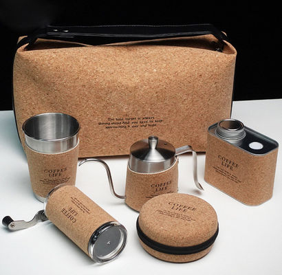 Кофейные чайные инструменты Традиционный нержавеющий сталь ручной мельницы капельницы горшок производитель чайник подарочный набор для путешествий