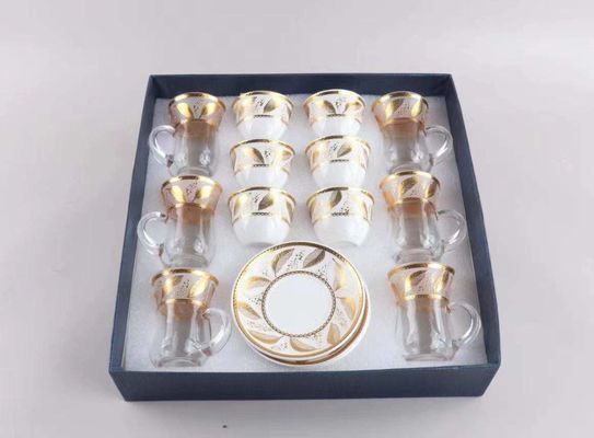 Европа Дизайн Двухдесятигранный стеклянный линейный термос бутылка Металлический корпус Кофейные вакуумные бутылки