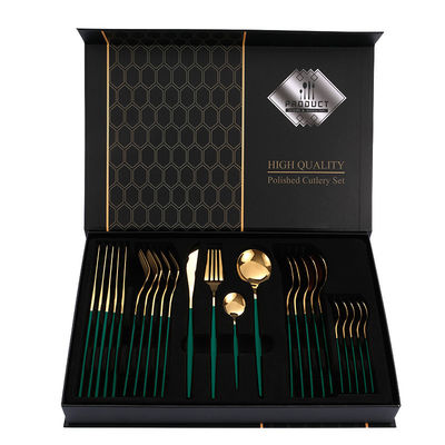 101 Набор пластинки из нержавеющей стали для прямых отелей Nordic Spoon Fork Knife Set Gold/Sliver