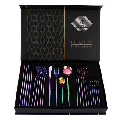 101 Набор пластинки из нержавеющей стали для прямых отелей Nordic Spoon Fork Knife Set Gold/Sliver