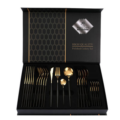 101 Набор пластинки из нержавеющей стали для прямых отелей Nordic Spoon Fork Knife Set Gold/Sliver