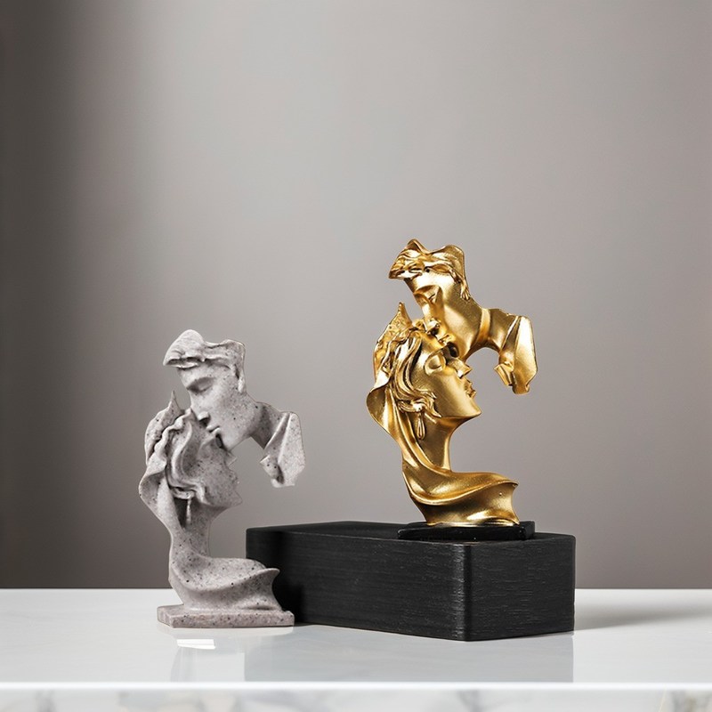 Современное искусство Антикварный стиль Домашний декор Экологически чистый Статуя мыслителя Скульптура из бамбуковой смолы