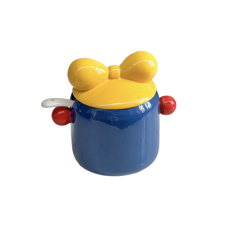 Кухонное пространство Керамическая коробка с приправами Микроволновая банка для хранения пищи для сахарного печенья