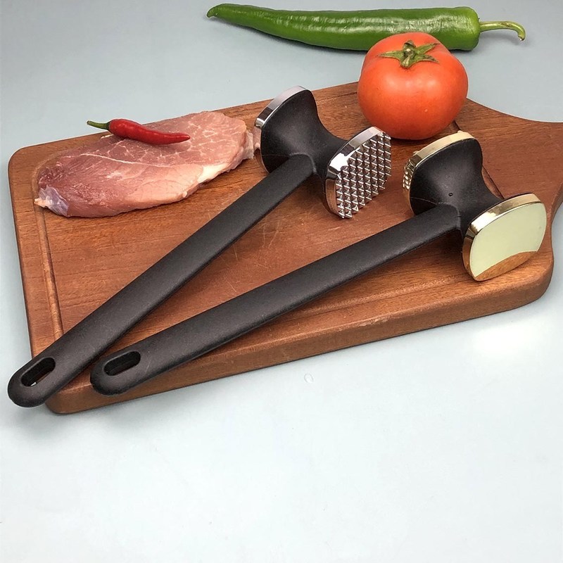 Мясо птицеводческие инструменты двусторонний цинковый сплав мясный молоток для смягчения стейка и индейки
