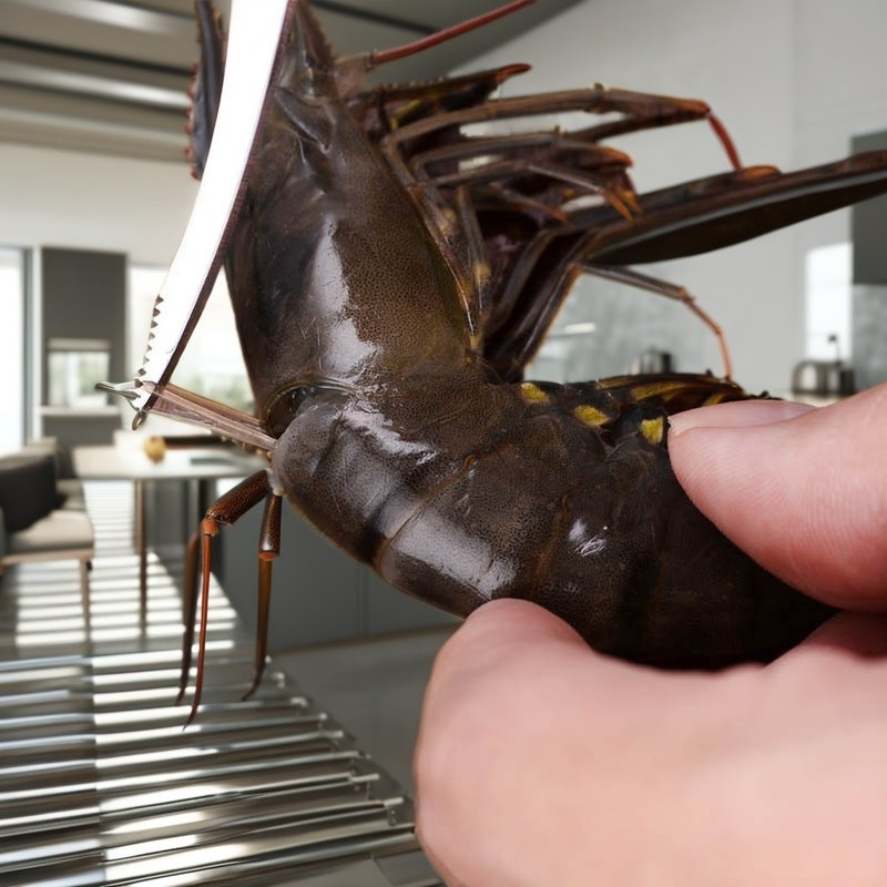 Расколоты овощей Нержавеющая сталь Креветочный нож Пелер для приготовления рыбы и креветок