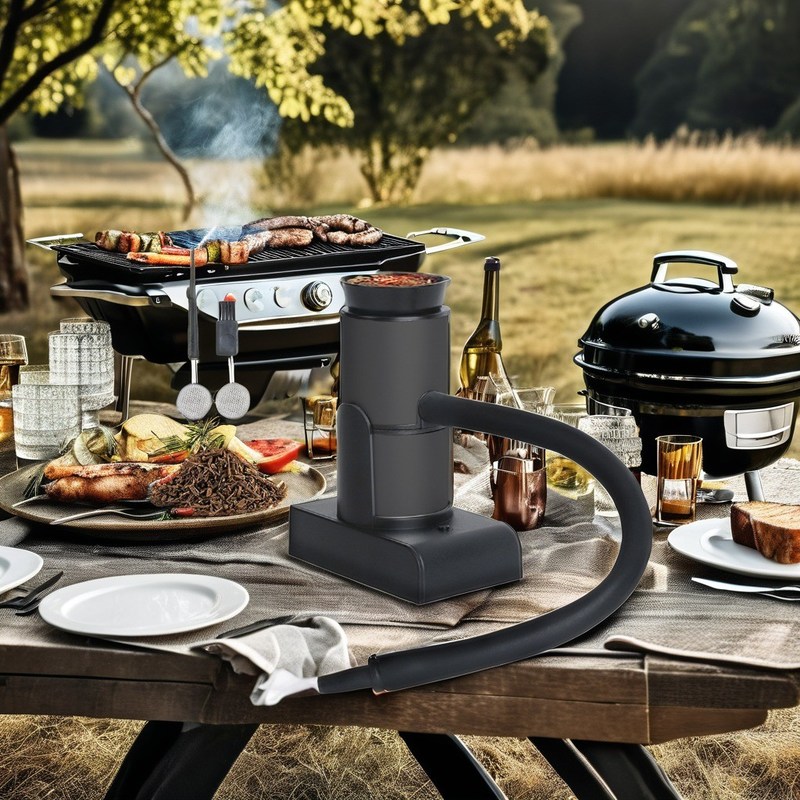 Наполненный портативный курильный пистолет с улучшенным ароматом дровяные ломтики инфузер и вилка приборы