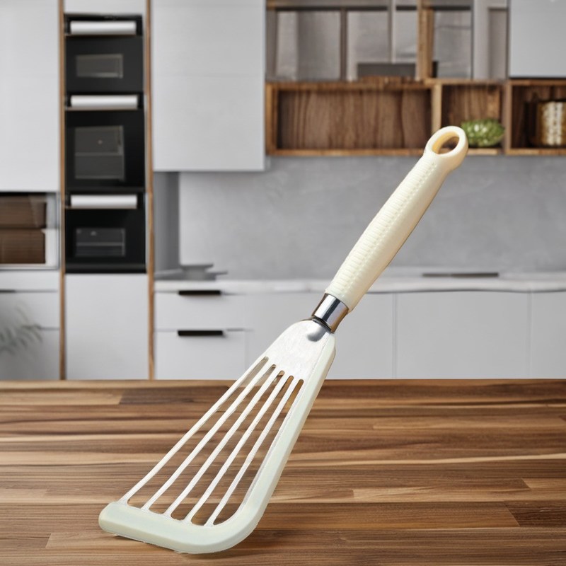 Неприкасающиеся кастрюли Пищевое применение 2-частный нержавеющий сталь рыбный шпатулы набор теплостойкий