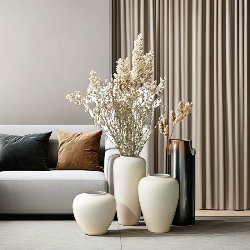 Усовершенствуйте свою гостиную с покрытием большой банки для современного домашнего декора и цветочных устроений