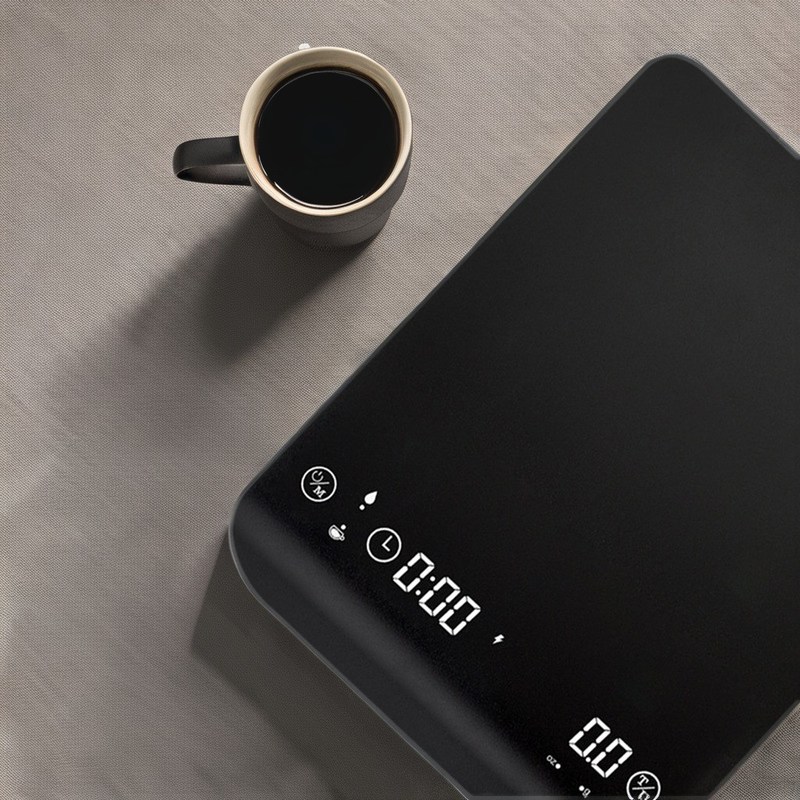 Таймер и силиконовая база BAMBOO перезаряжаемая цифровая веса для кофе 3 кг/0,1 г точность