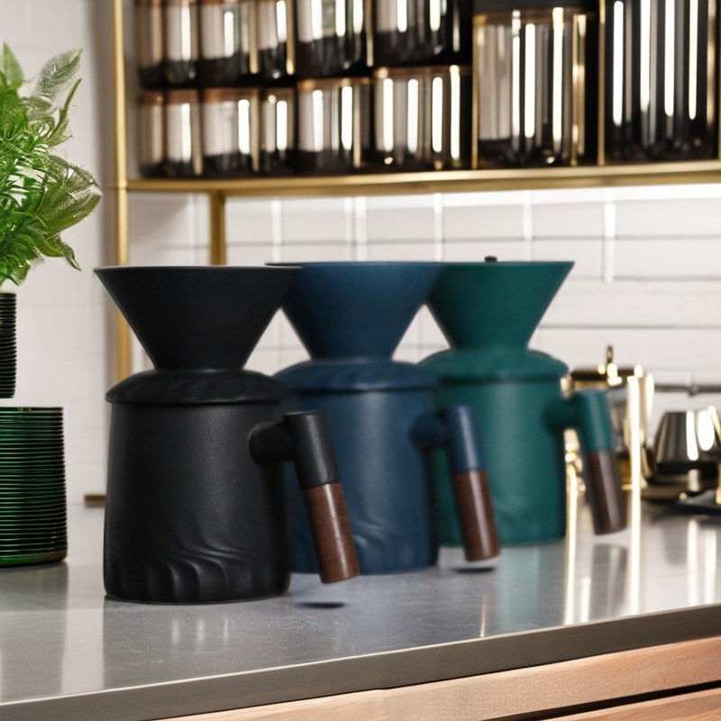 Классический керамический порцеланный капельный кофейник для бесконечной заваривания и ручного налива