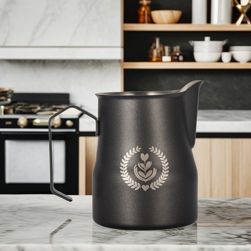 Коммерческий покупатель Современный дизайн 350 мл/500 мл Нержавеющая сталь Молочный кружок для Эспрессо Латте