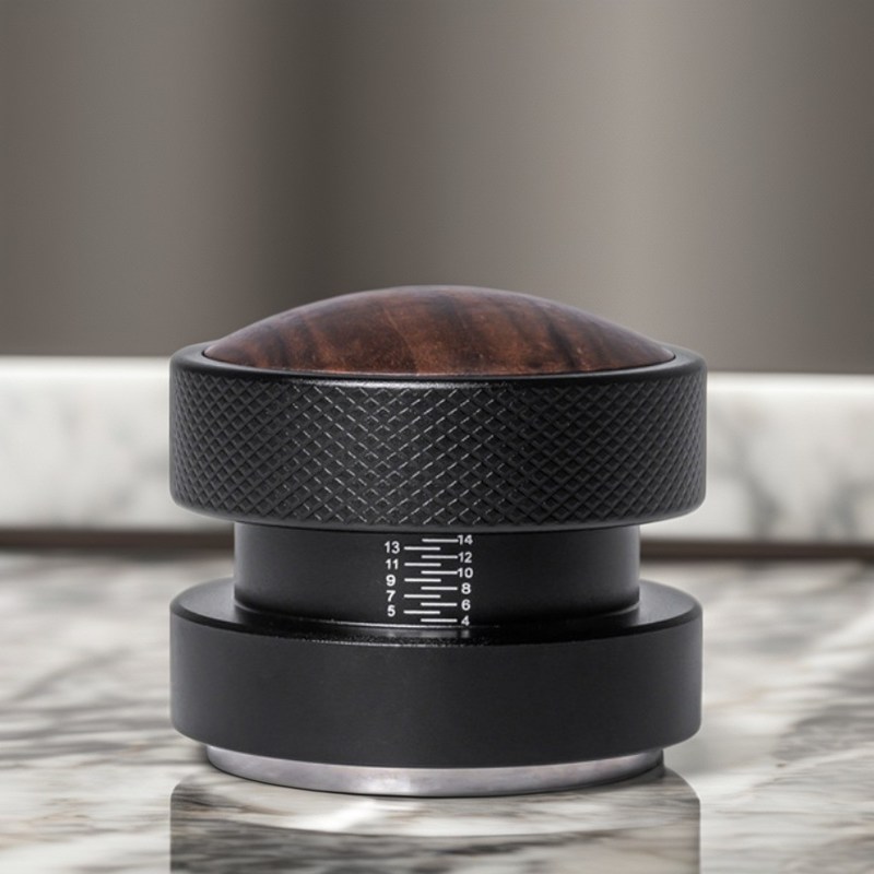 58 мм серебряный ореховый деревянный колпак кофейный кофейник экологически чистый металлический эспрессо-инструмент для кафе