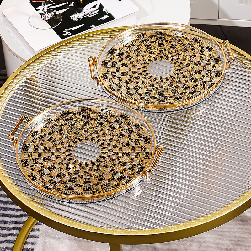 Поднос с одноразовым пластмассовым блюдом без BPA для хранения блюд с кофе и чаем