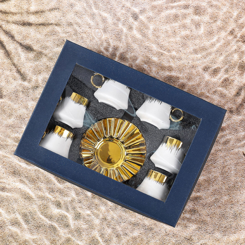 Элегантный дизайн кофейной и чайной обоев керамический западный обеденный набор для устойчивой жизни