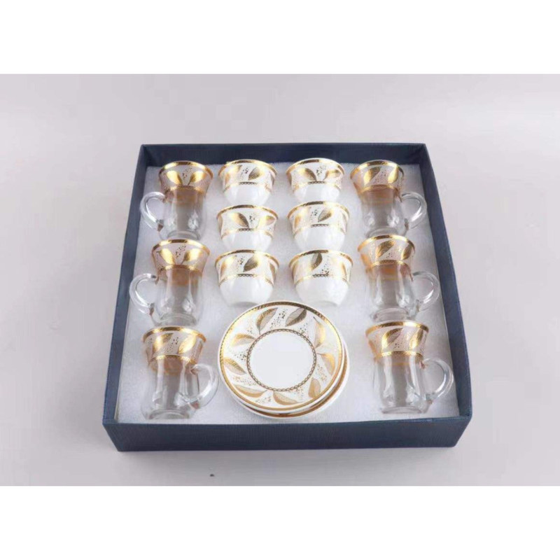 Стеклянные чайные чашки и тарелки на заказ керамические кофейные кружки